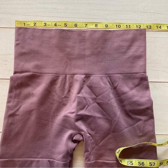 SET Active Women SculptFlex Biker Shorts Sz Small Mauve Pink - Picture 7 of 8